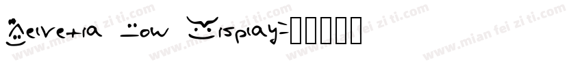 Helvetia Now Display字体转换
